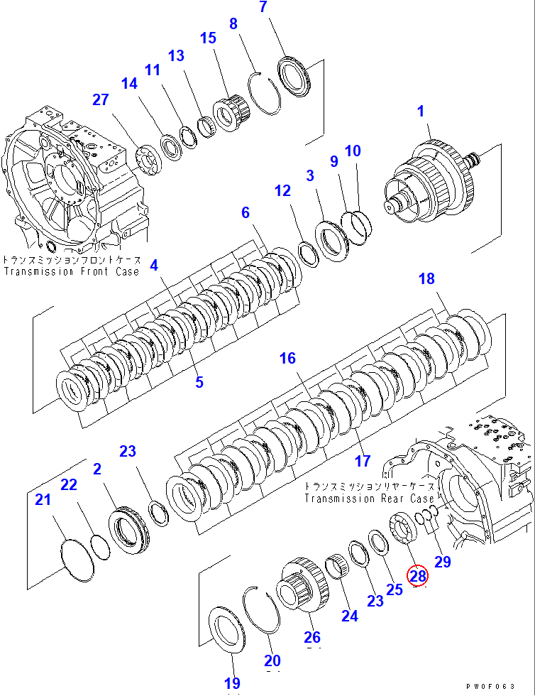 Diagram 06002-32214 BEARING - Komatsu