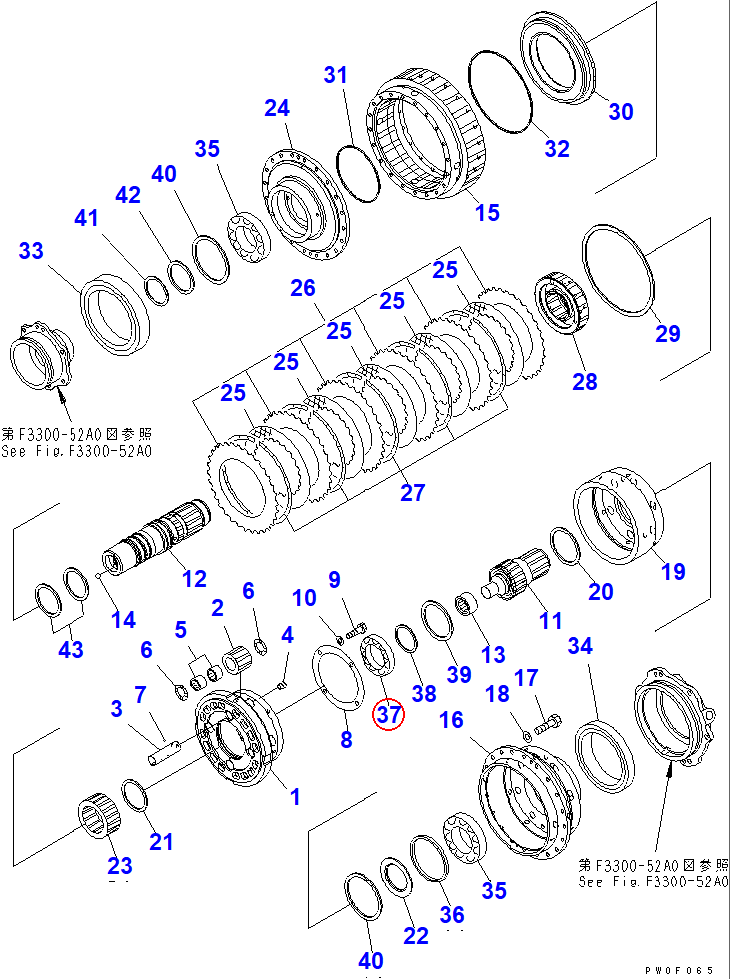Diagram 06042-01015 BEARING - Komatsu