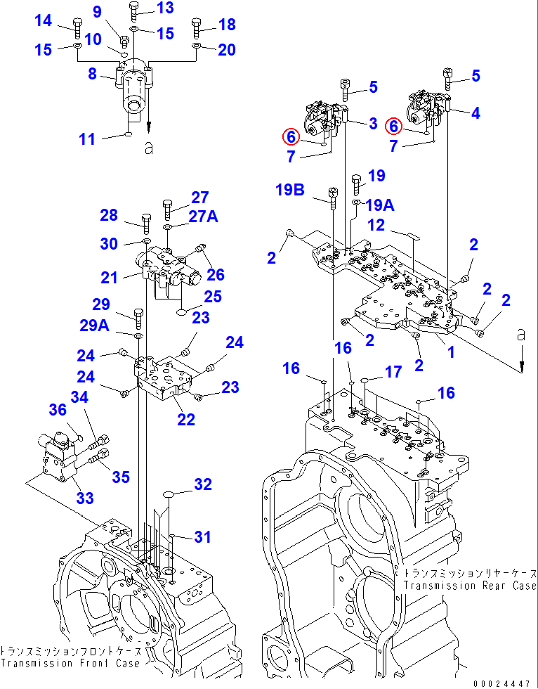 Diagram 07000-72015 O-RING (K2) - Komatsu