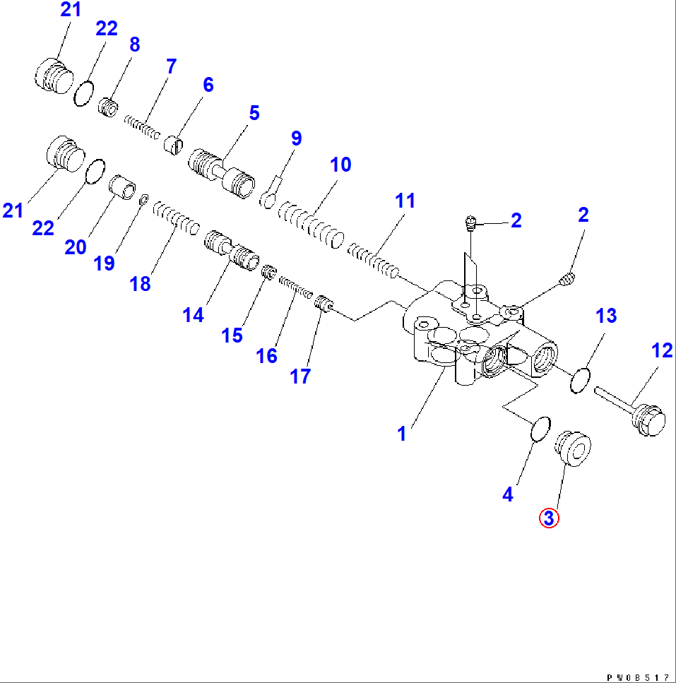 Diagram 14X-15-15850 PLUG - Komatsu