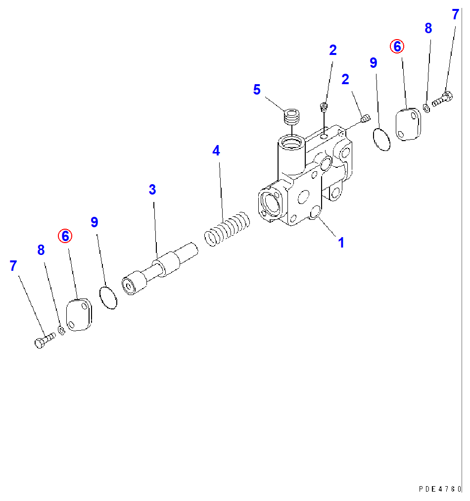 Diagram 714-07-15840 COVER - Komatsu