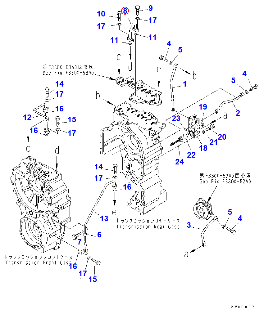 Diagram 56D-15-18111 TUBE - Komatsu
