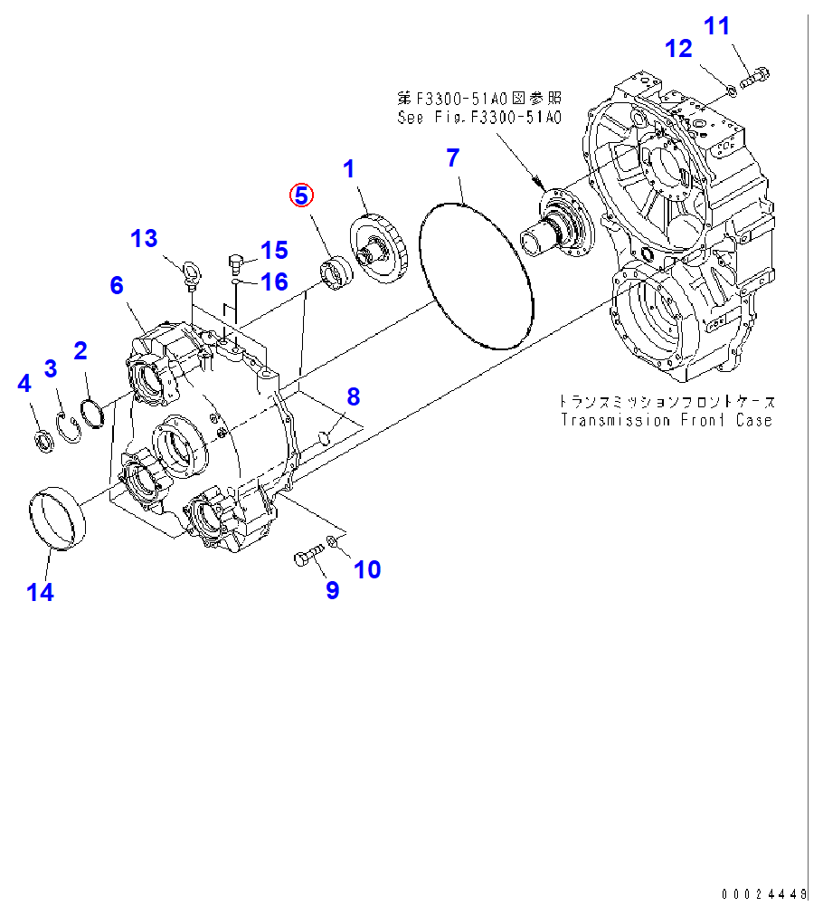 Diagram 711-35-14230 BEARING - Komatsu