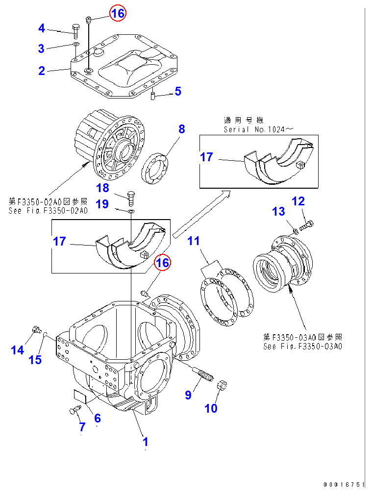 Diagram 07042-70415 PLUG - Komatsu