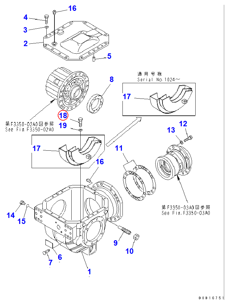Diagram 01010-61240 BOLT - Komatsu