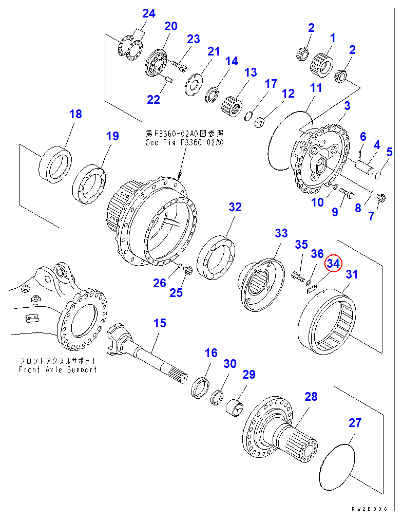 Diagram 423-22-12561 PLATE - Komatsu