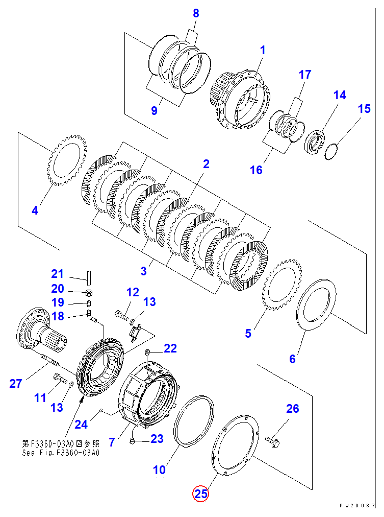 Diagram 56D-33-11491 PLATE - Komatsu