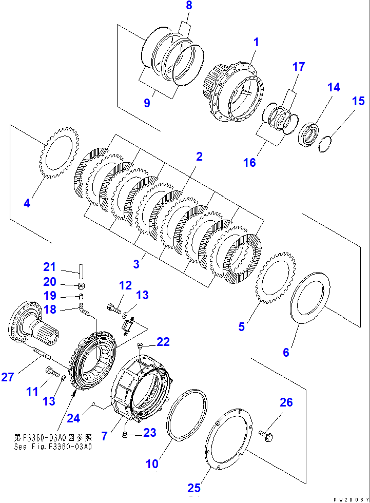 Diagram 56D-33-11310 SEAL - Komatsu