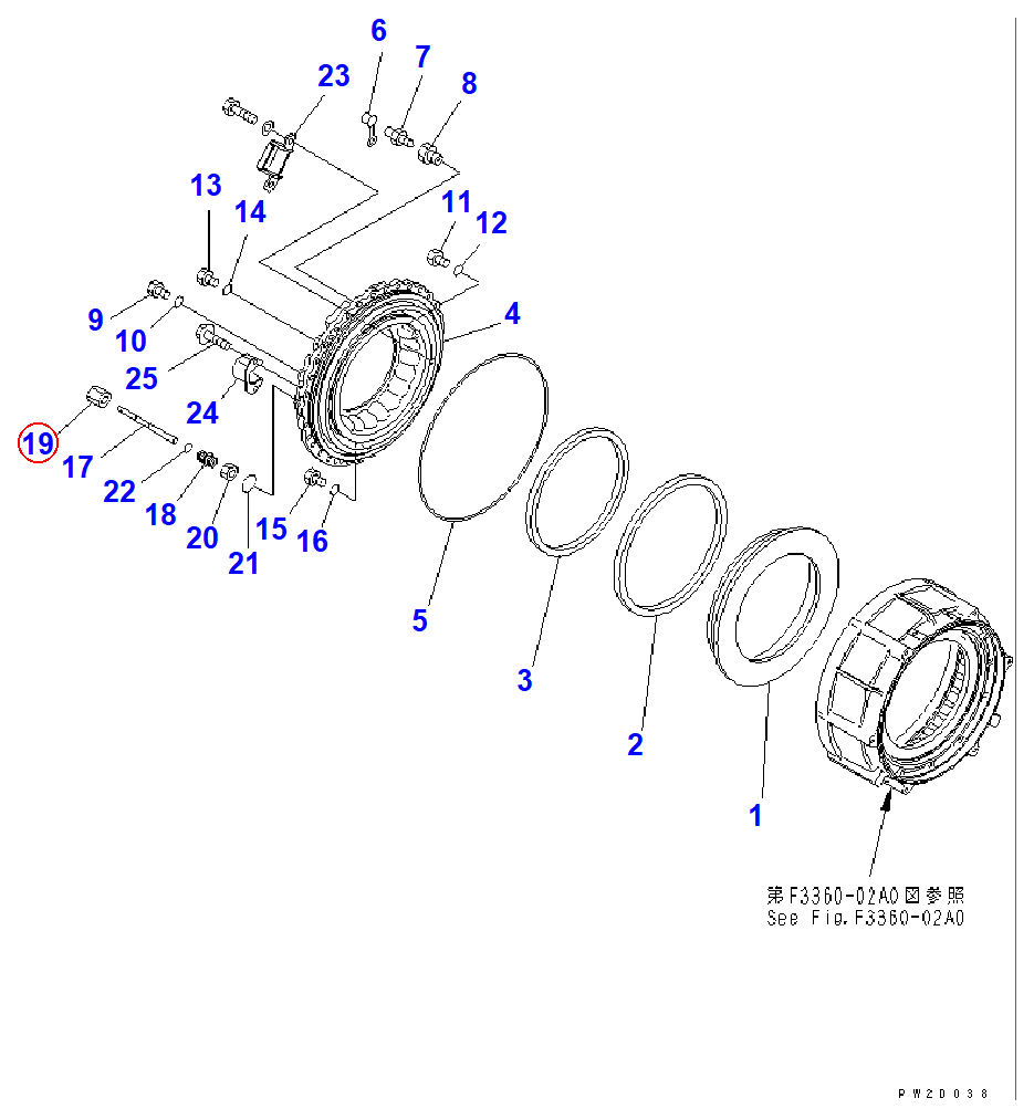 Diagram 569-33-71730 CAP - Komatsu