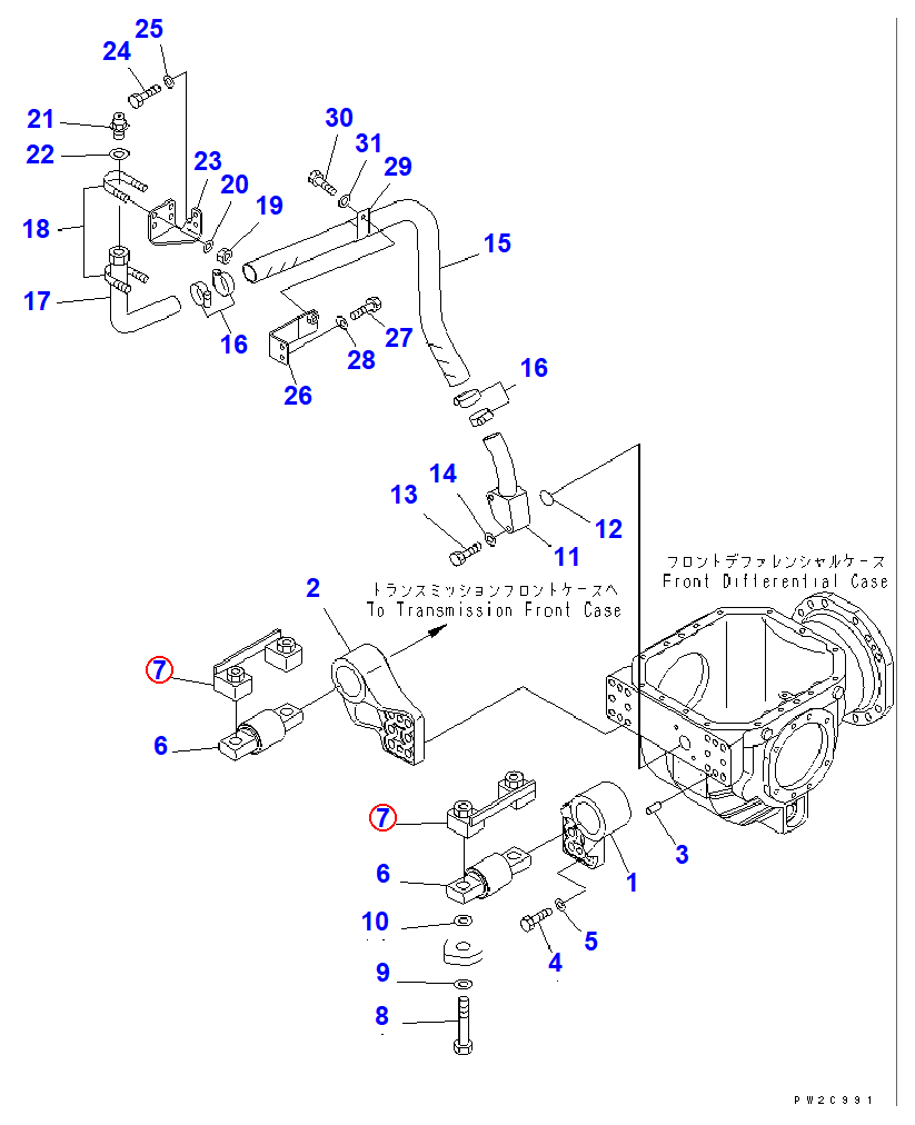 Diagram 56D-16-11160 BRACKET - Komatsu