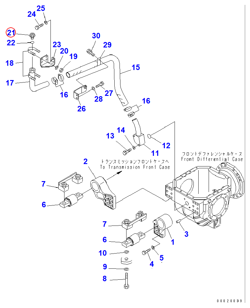 Diagram 07041-13612 PLUG - Komatsu