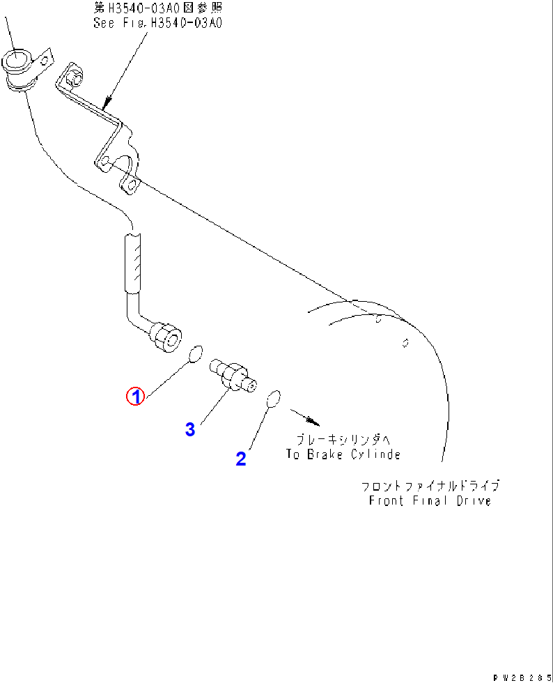 Diagram 02896-21009 O-RING - Komatsu