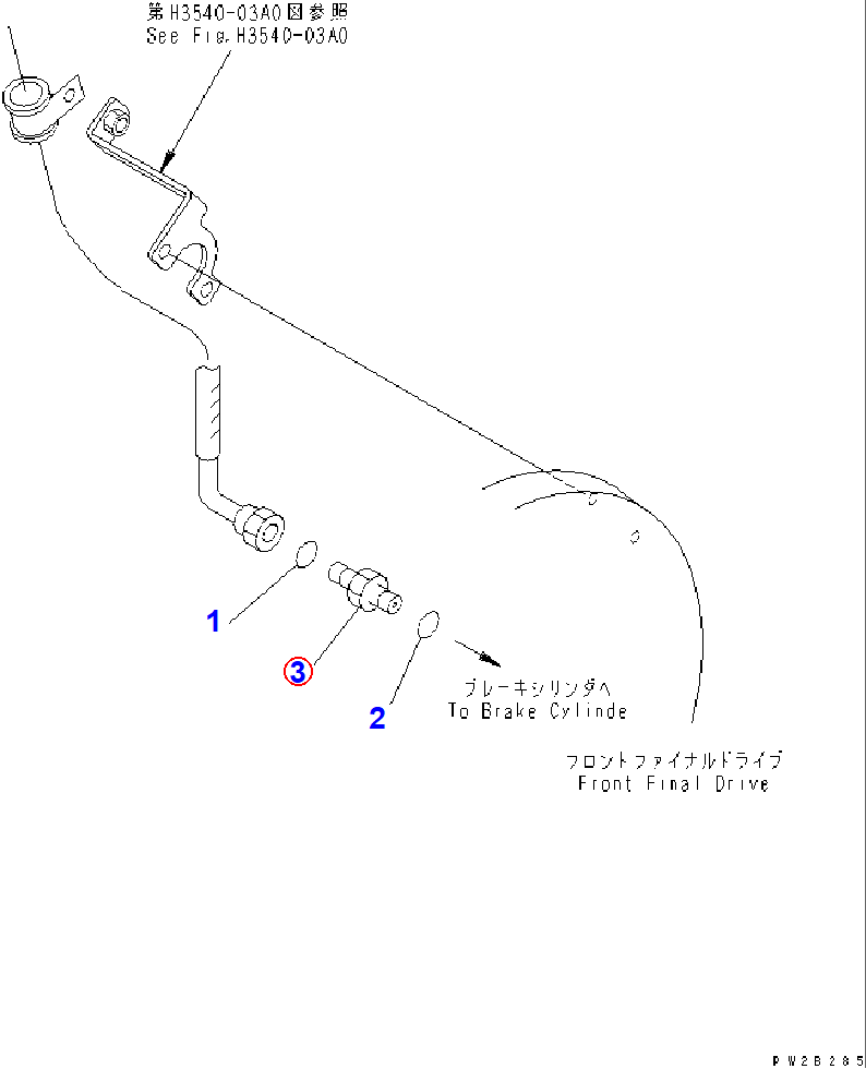 Diagram 21W-62-42430 UNION - Komatsu