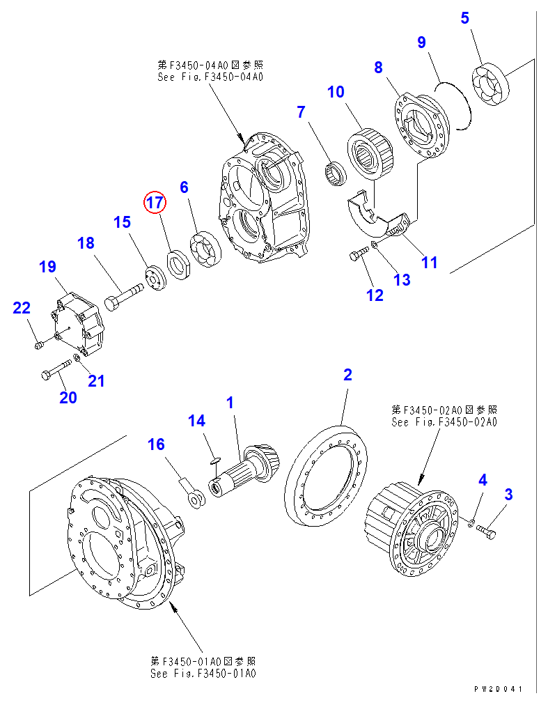 Diagram 56B-23-16860 HOLDER - Komatsu