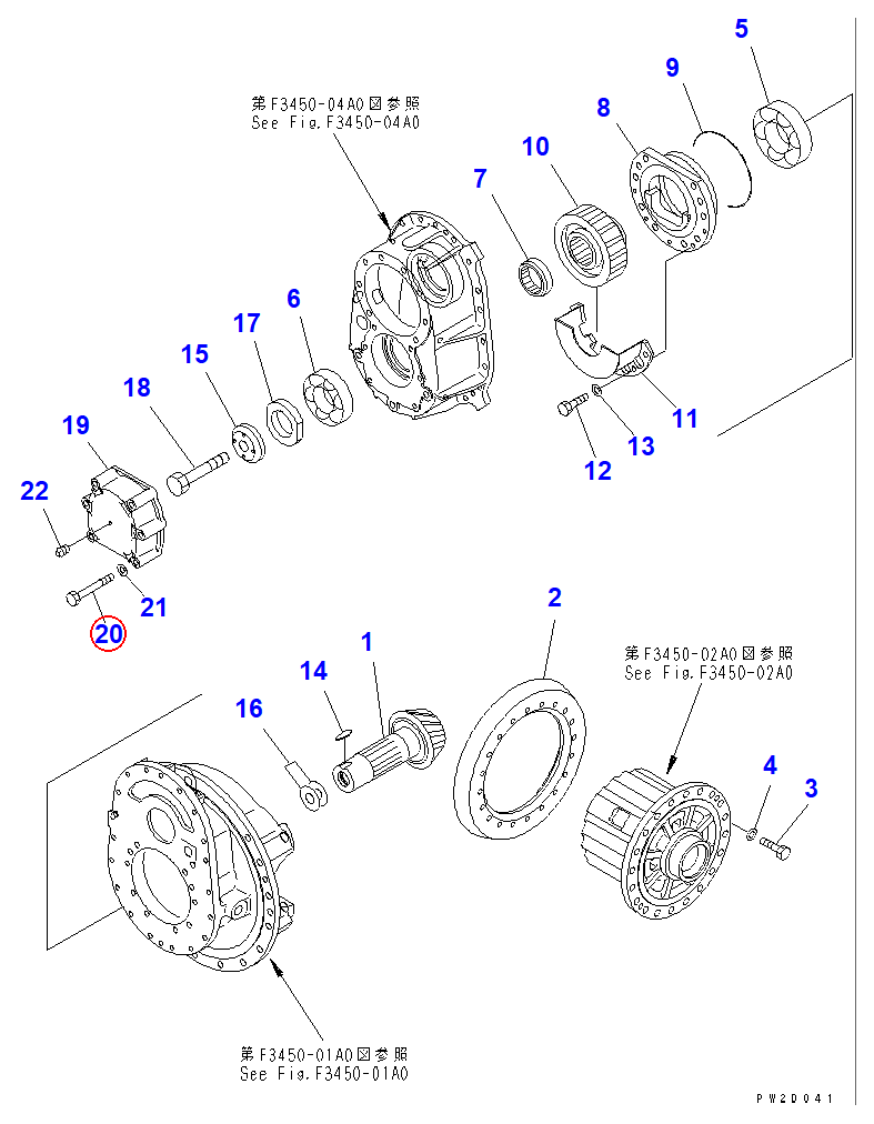 Diagram 01010-61290 BOLT - Komatsu