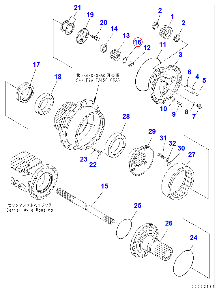 Diagram 04064-05520 RING,SNAP - Komatsu