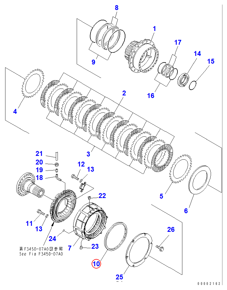 Diagram 421-33-21811 SEAL - Komatsu