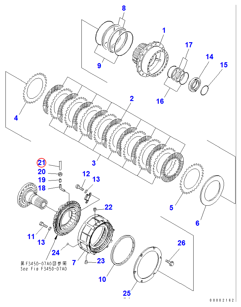 Diagram 07822-00006 TUBE - Komatsu