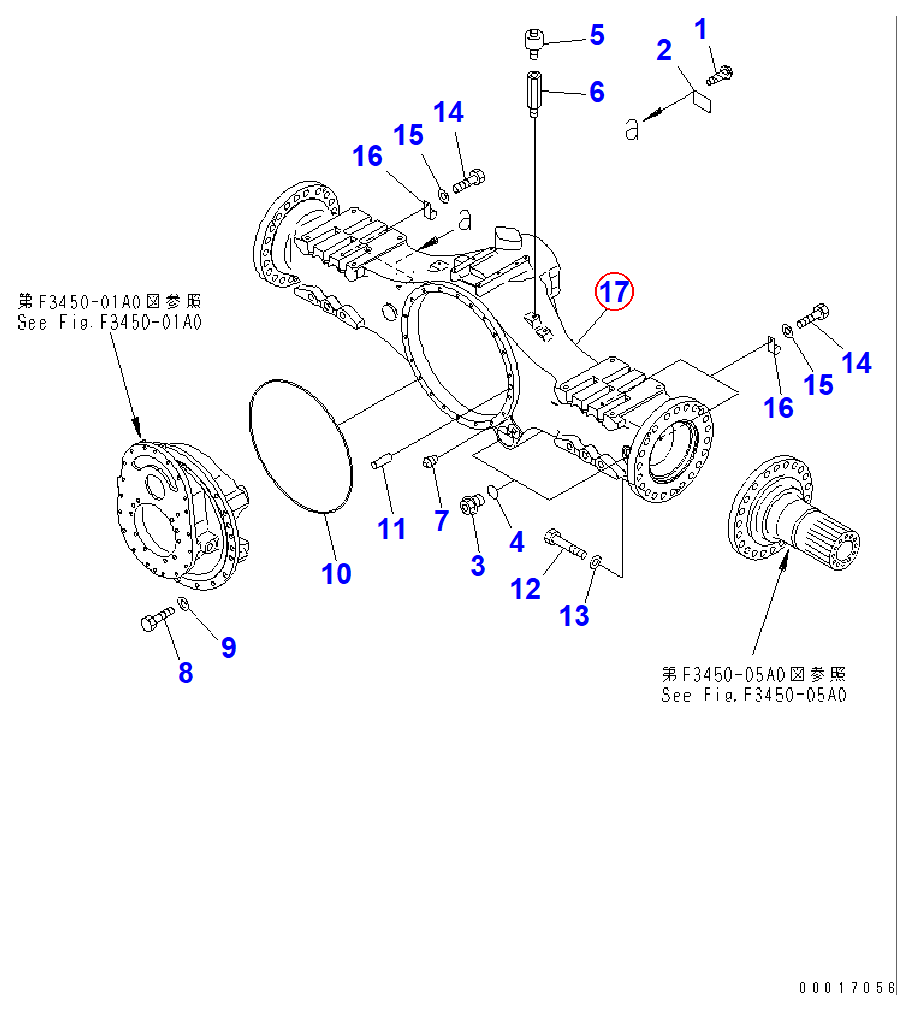 Diagram 56D-23-13122 HOUSING - Komatsu