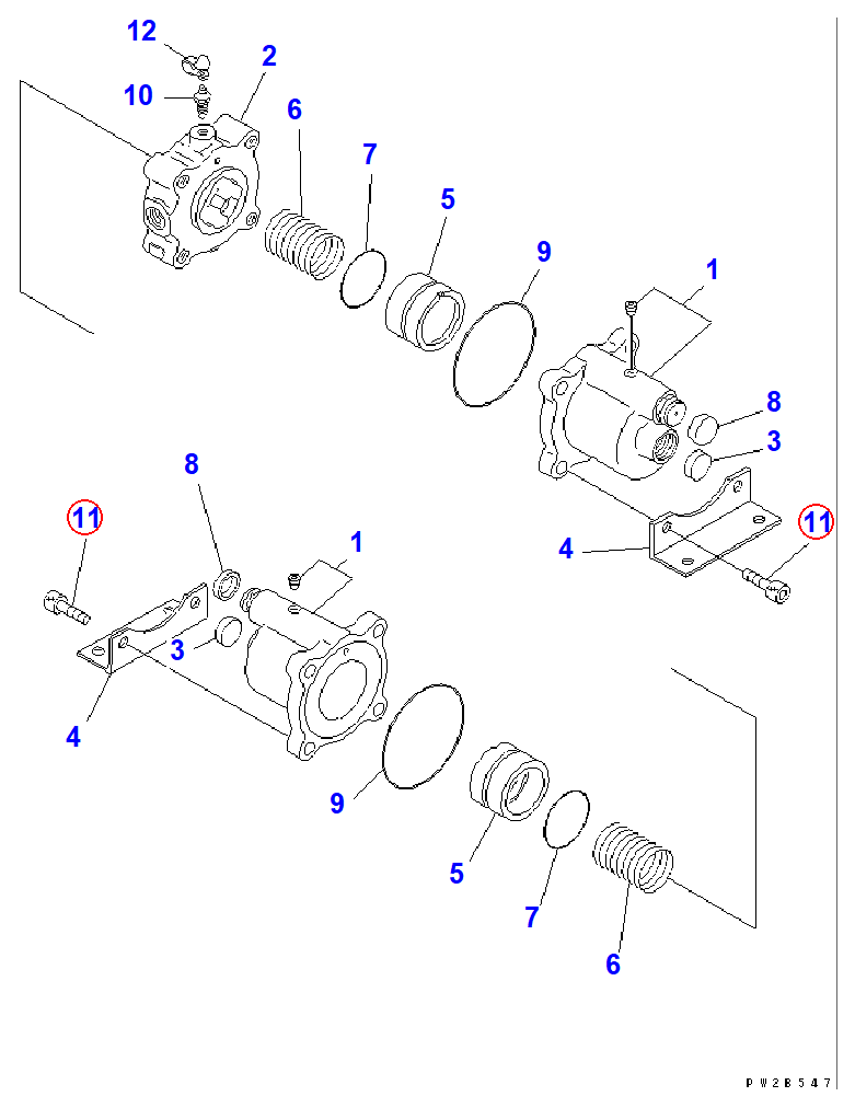 Diagram 426-35-27230 BOLT - Komatsu