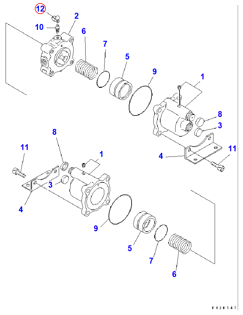 Diagram 426-35-27250 CAP - Komatsu