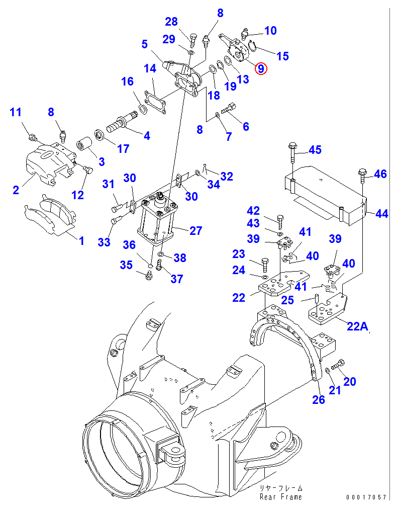 Diagram 56D-34-15610 SLACK ADJUSTER ASS'Y - Komatsu
