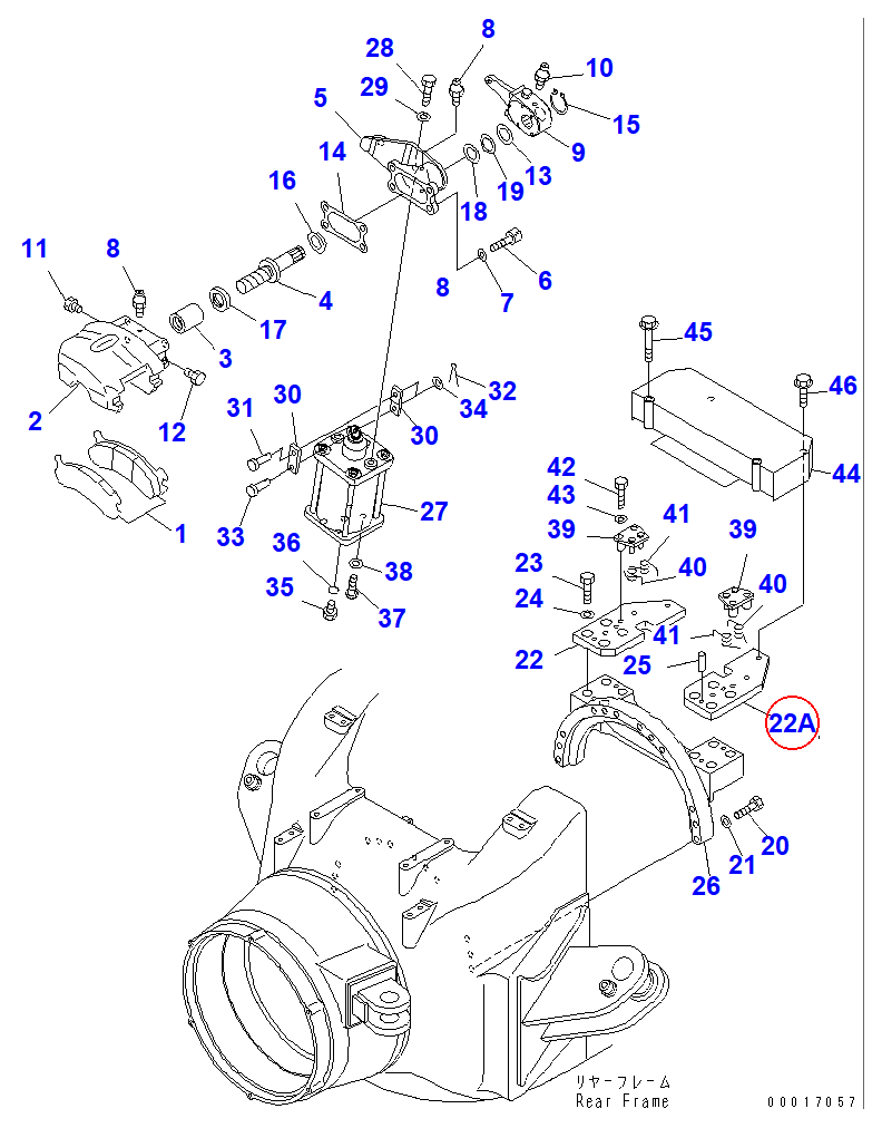 Diagram 56D-34-11410 PLATE - Komatsu