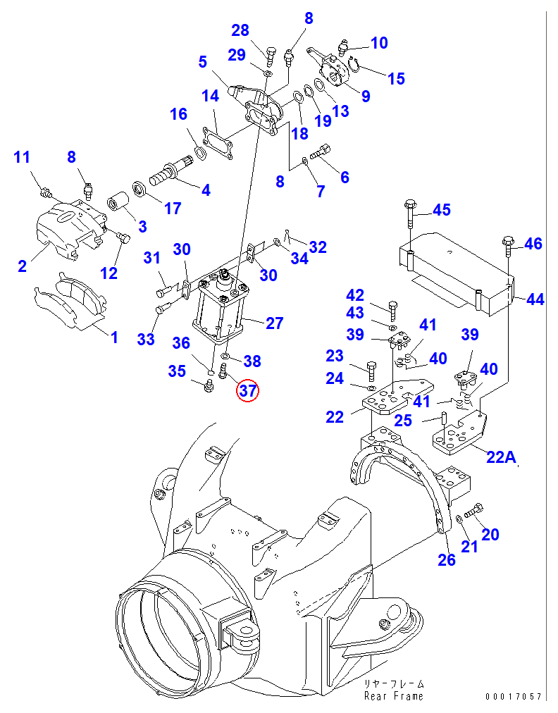 Diagram 01245-01016 SCREW - Komatsu