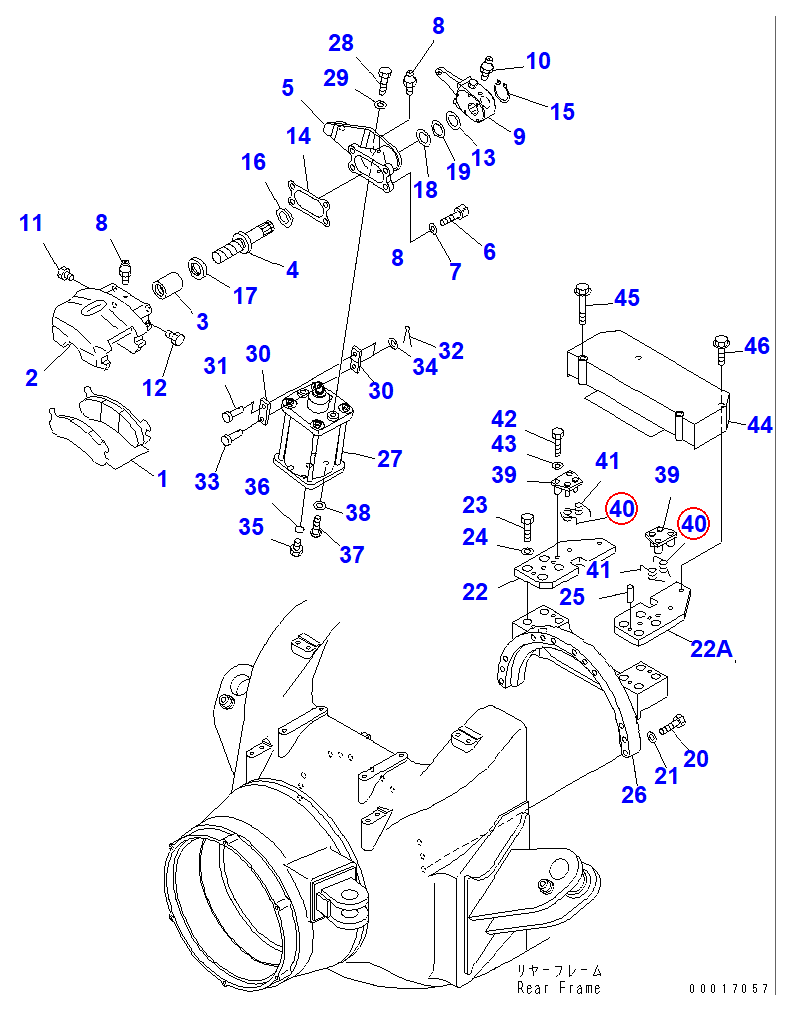 Diagram 561-34-61440 SPRING - Komatsu