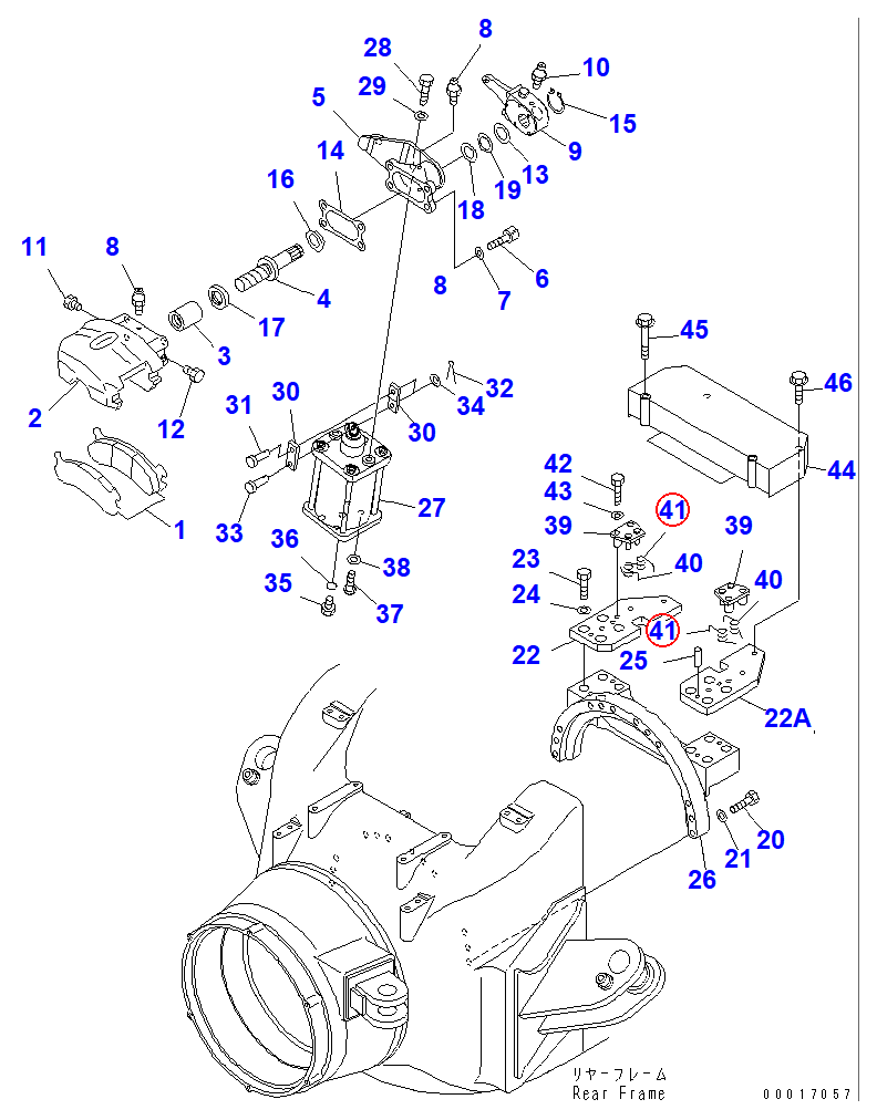 Diagram 561-34-61460 SPRING - Komatsu
