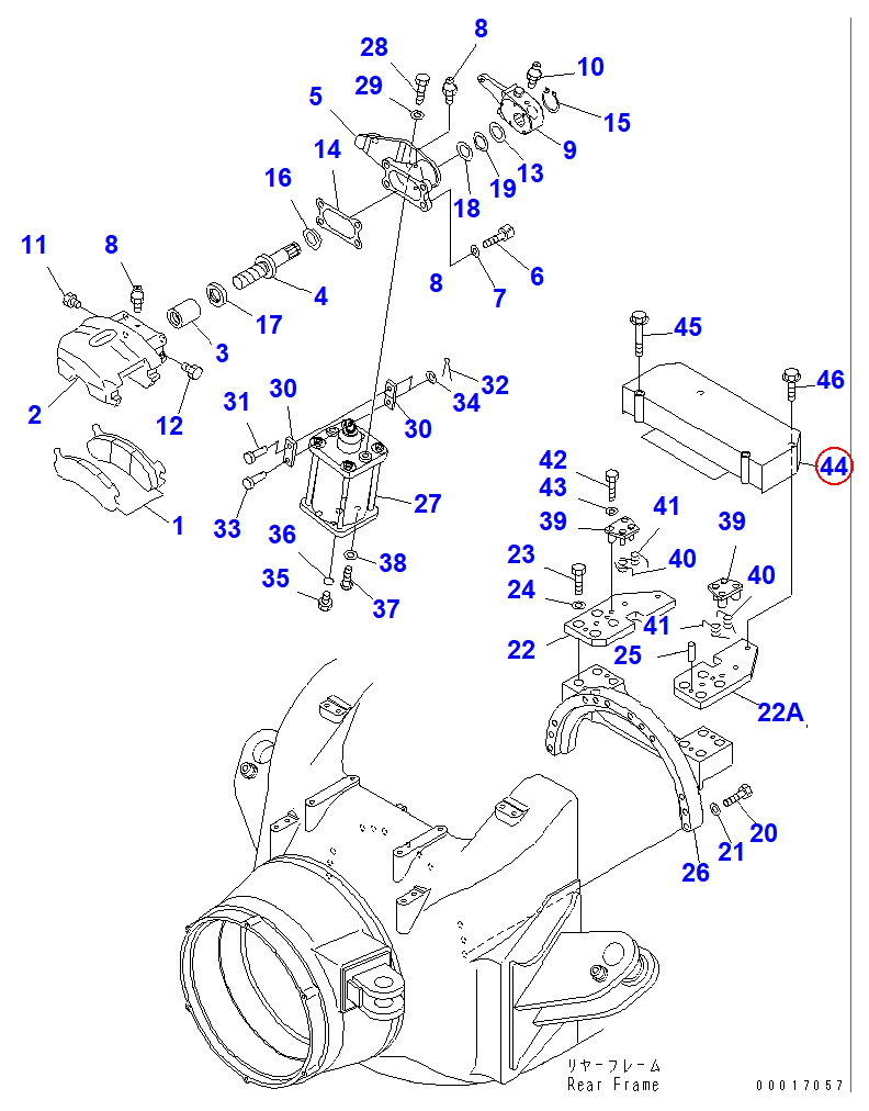 Diagram 56D-34-11910 COVER - Komatsu
