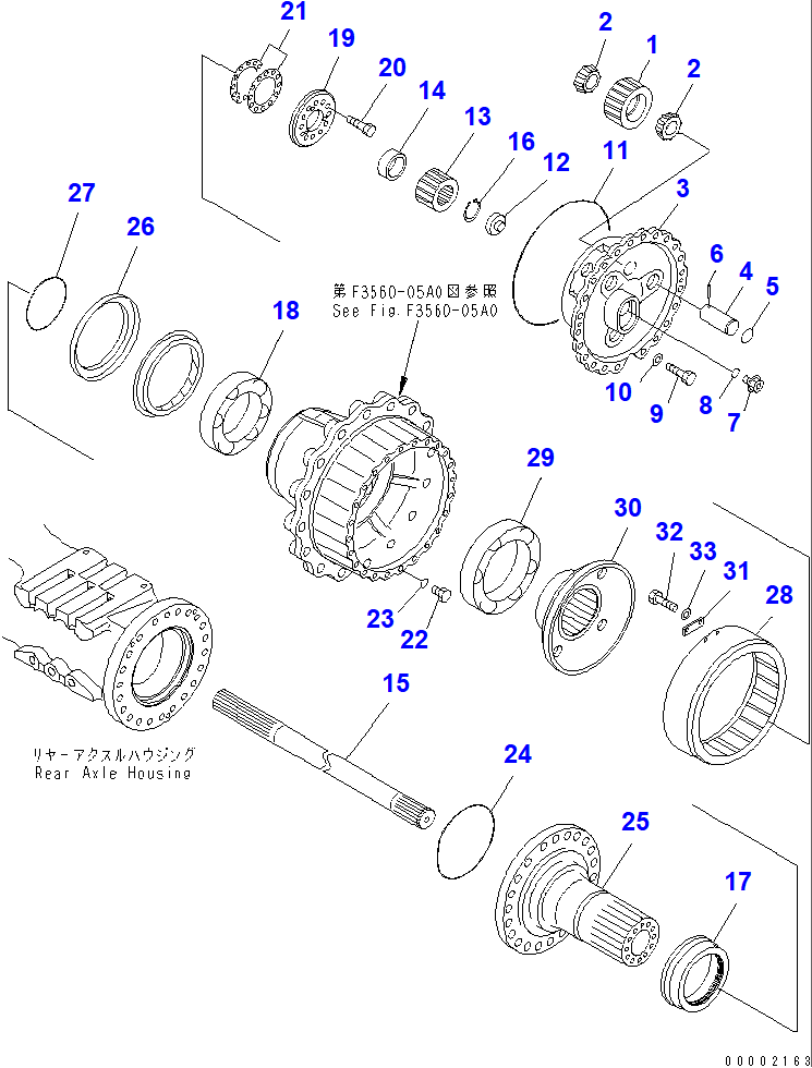 Diagram 56D-22-12002 FINAL ASS'Y - Komatsu