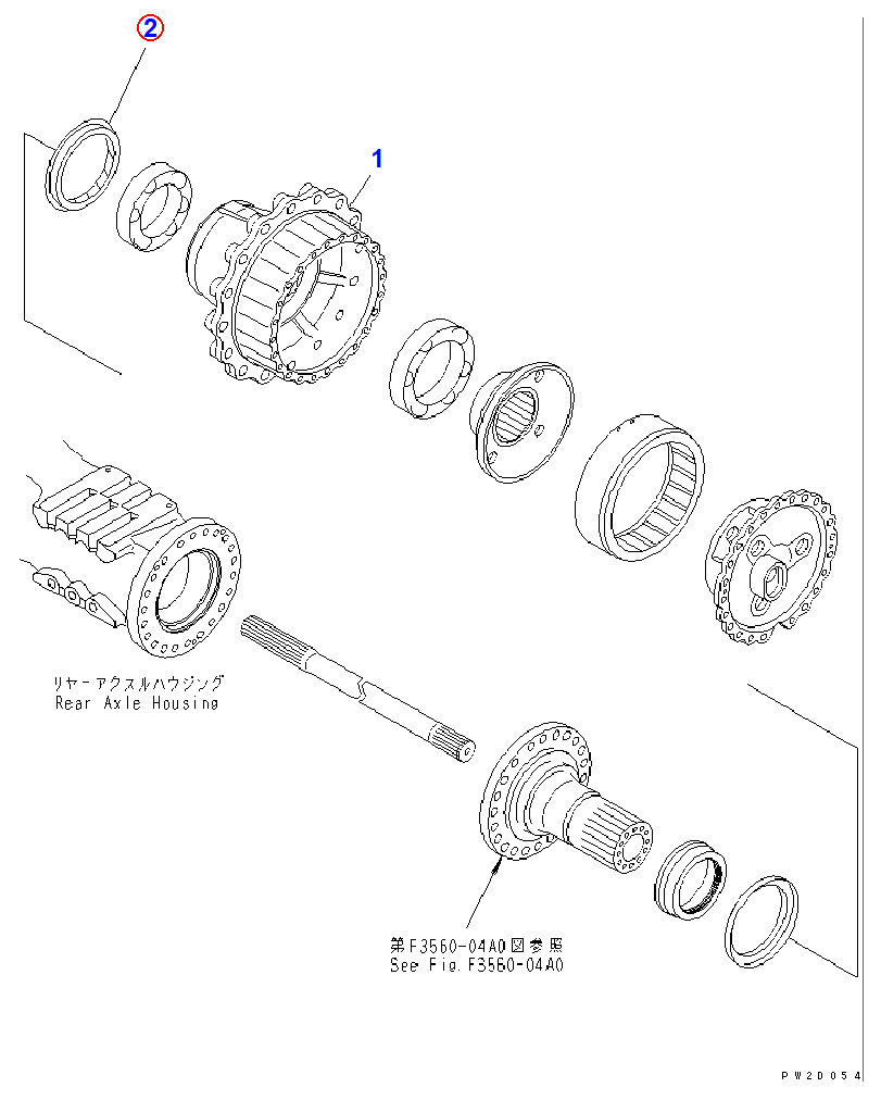 Diagram 423-22-22461 SEAL - Komatsu