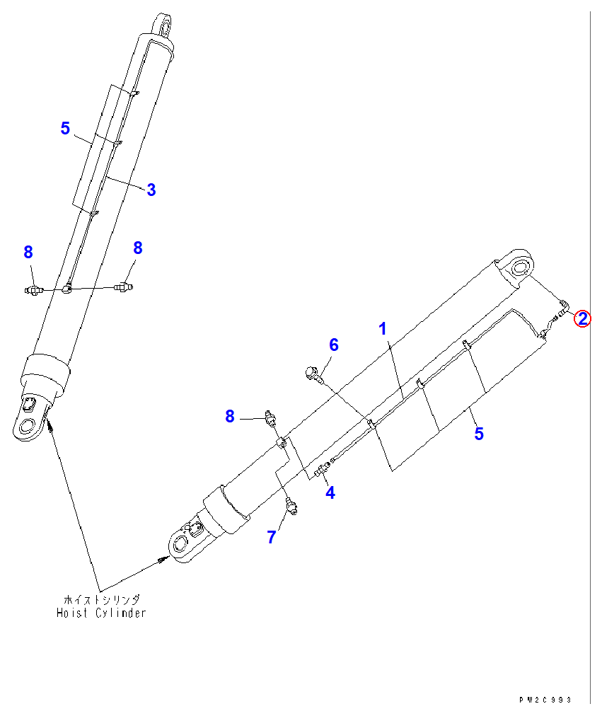 Diagram 581-52-12410 ELBOW - Komatsu