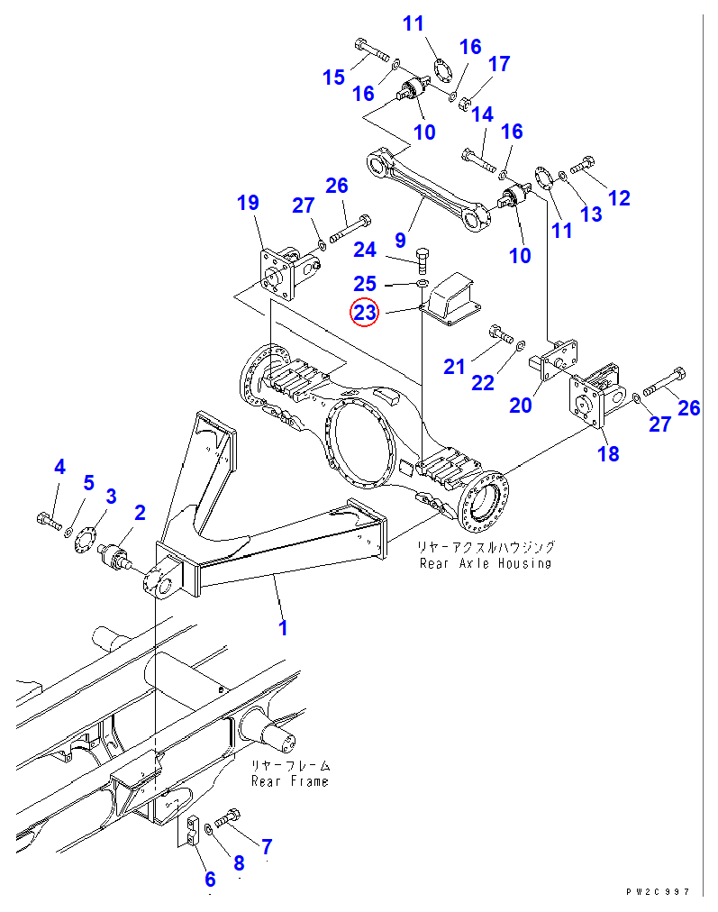 Diagram 56D-50-12410 BRACKET - Komatsu