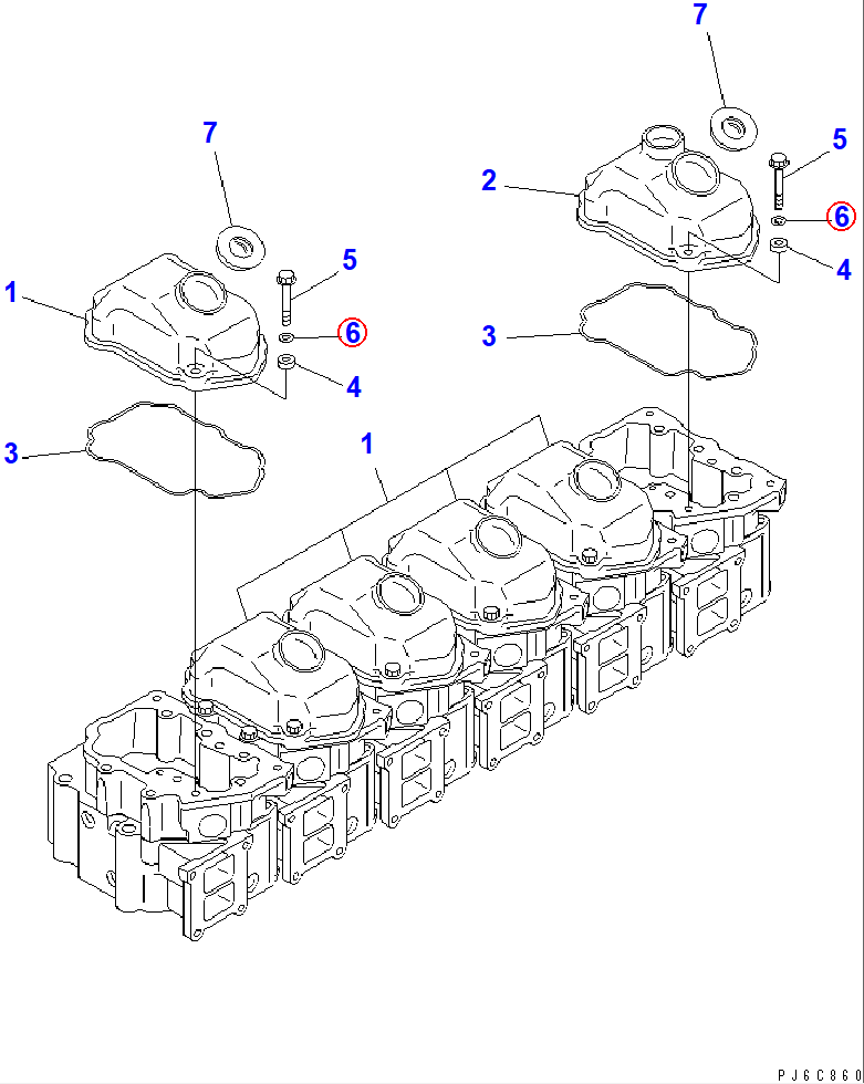Diagram 01640-21016 WASHER - Komatsu
