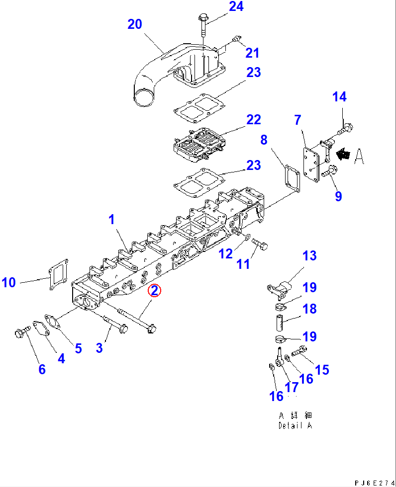 Diagram 01436-01065 BOLT - Komatsu