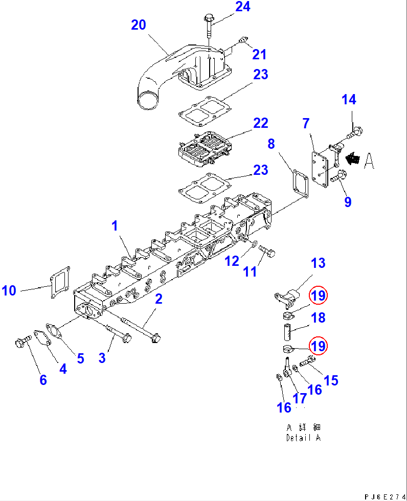 Diagram 07281-00137 CLAMP - Komatsu