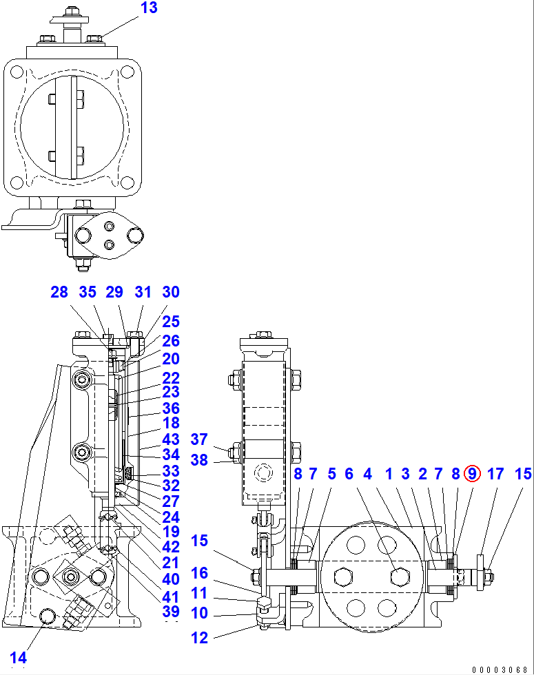 Diagram MY281-20540 COVER - Komatsu