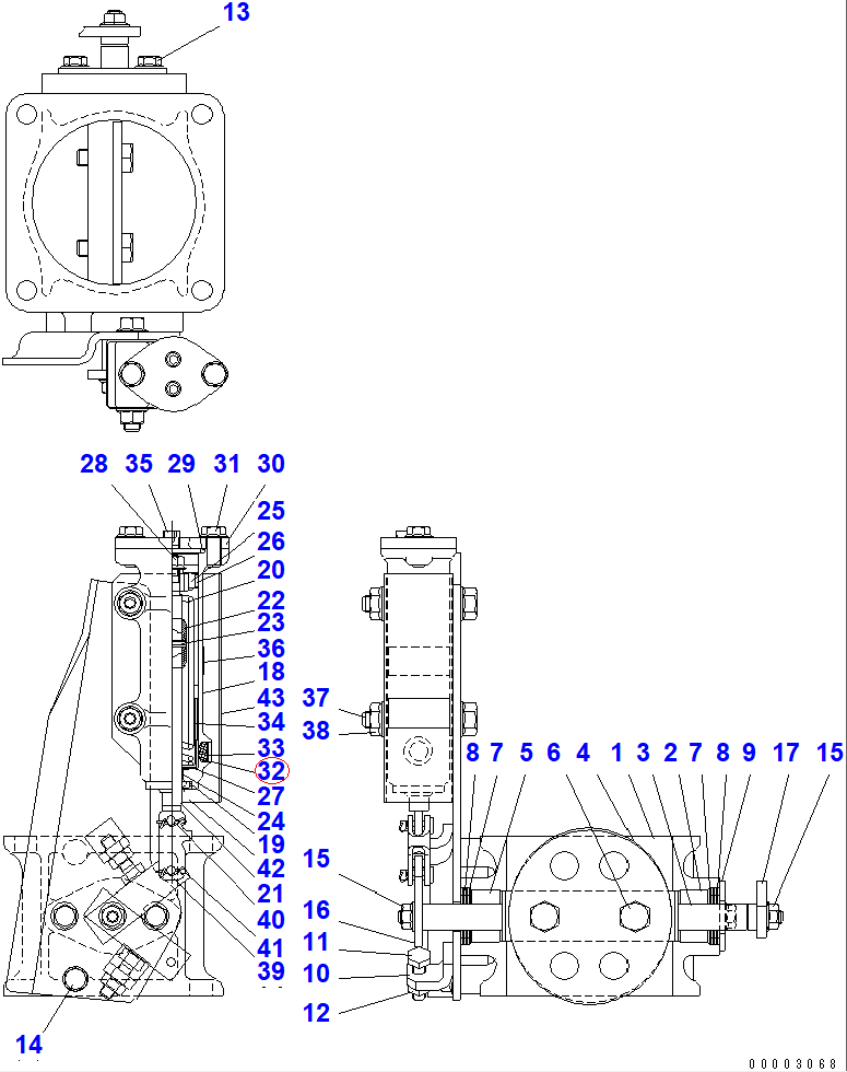 Diagram MY652-21900 FILTER - Komatsu