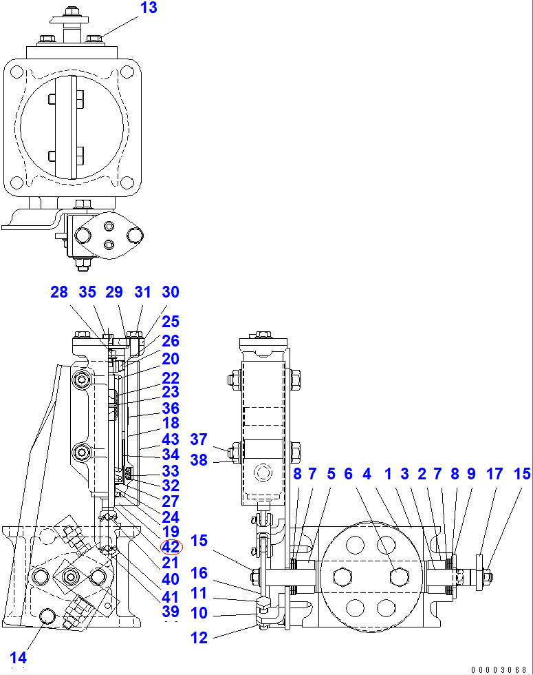 Diagram MY286-20649 INSULATOR - Komatsu
