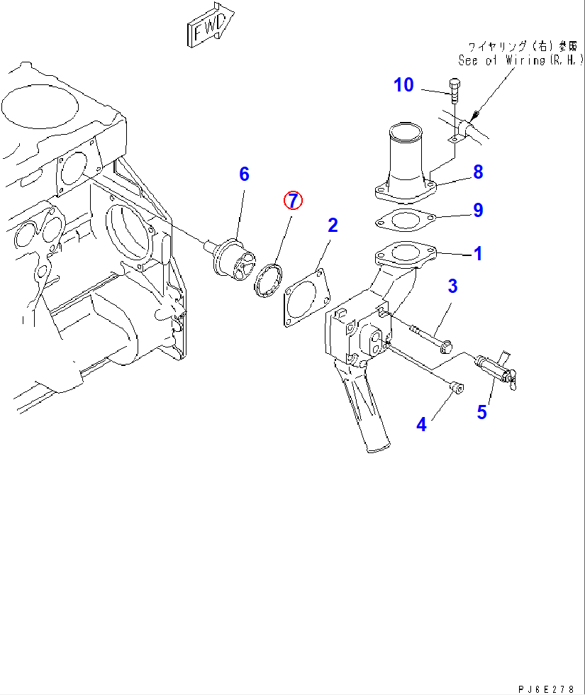 Diagram 6162-13-6440 SEAL (K2) - Komatsu