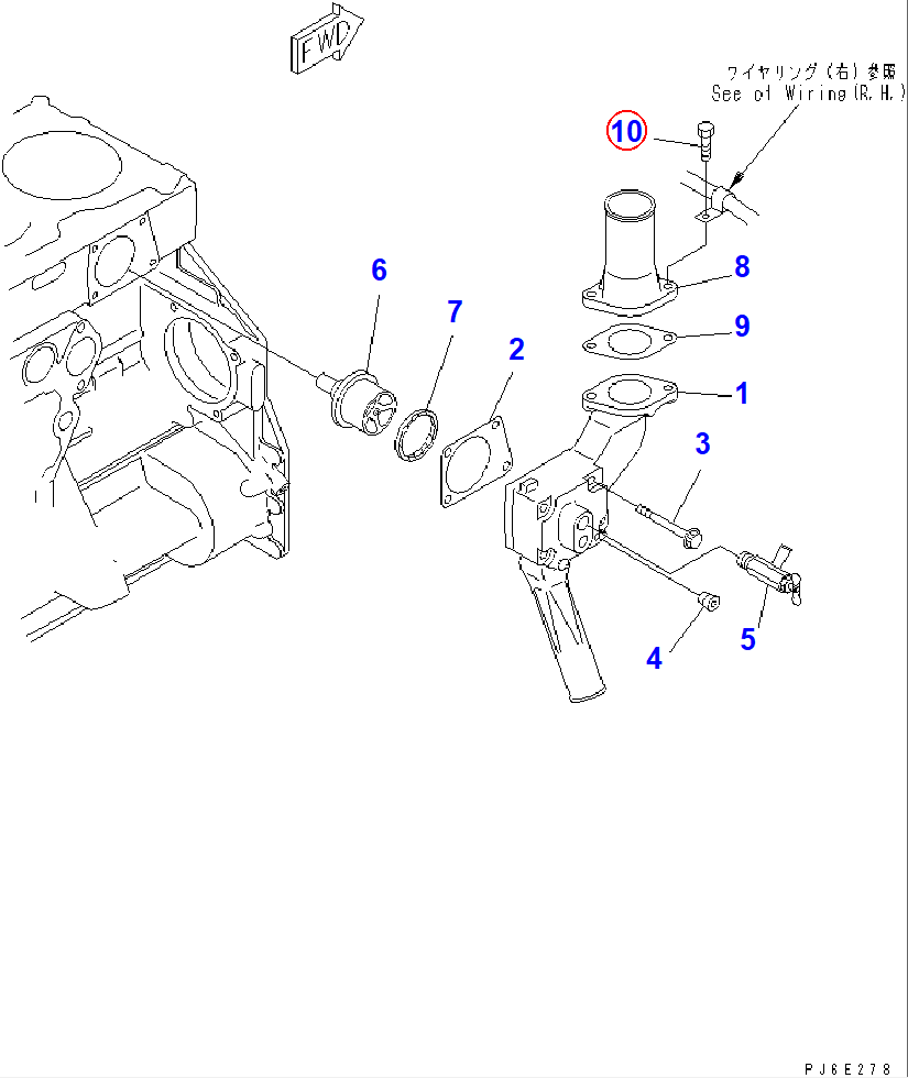 Diagram 01010-81025 BOLT - Komatsu