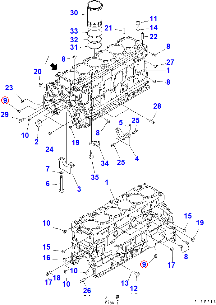 Diagram 07043-50211 PLUG - Komatsu