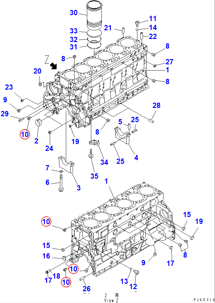 Diagram 07043-50517 PLUG - Komatsu