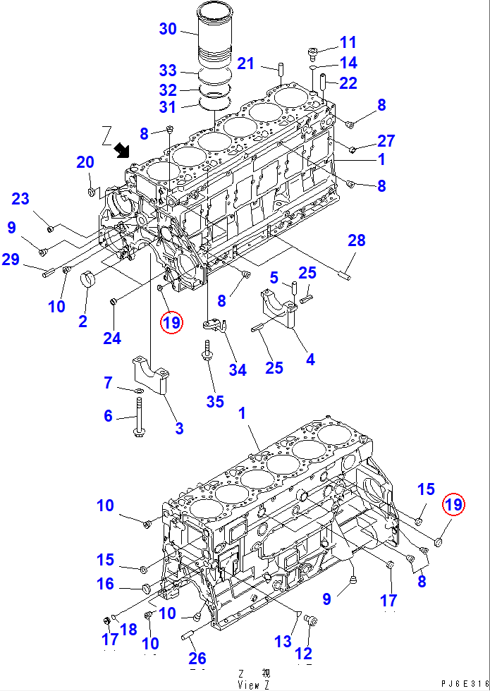 Diagram 07046-21210 PLUG - Komatsu