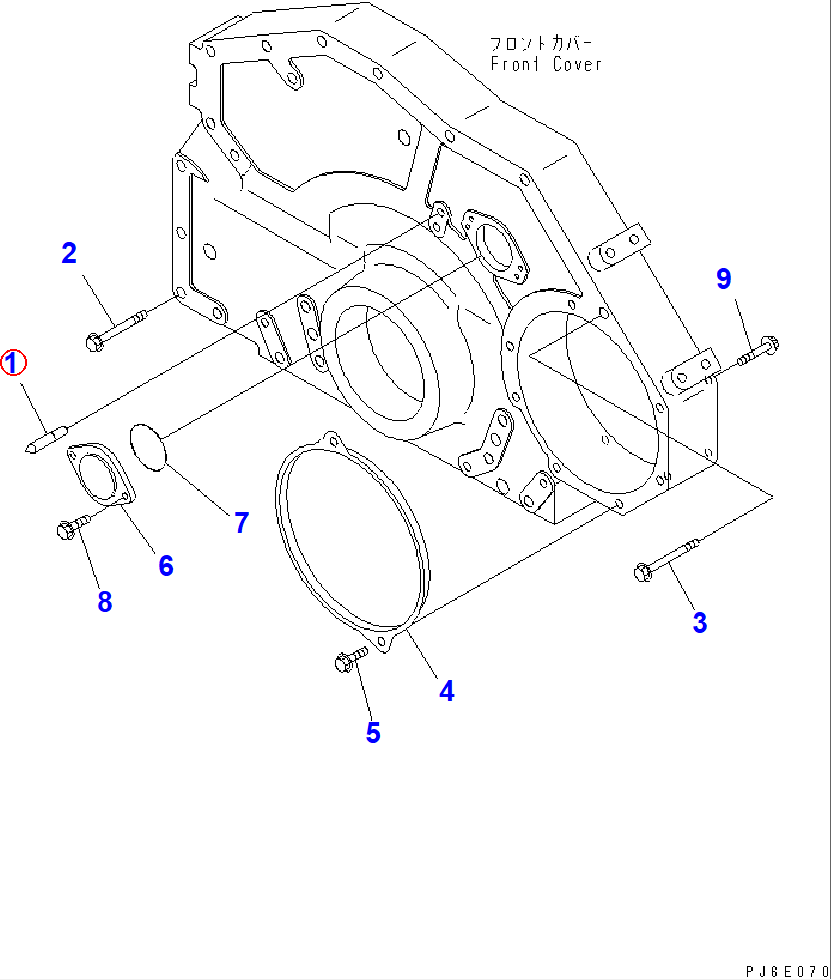 Diagram 6150-22-3340 POINTER - Komatsu
