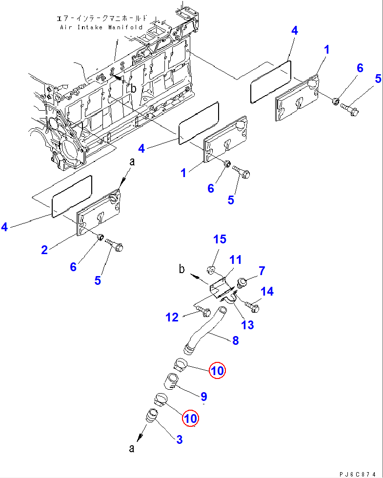 Diagram 07281-00609 CLAMP - Komatsu