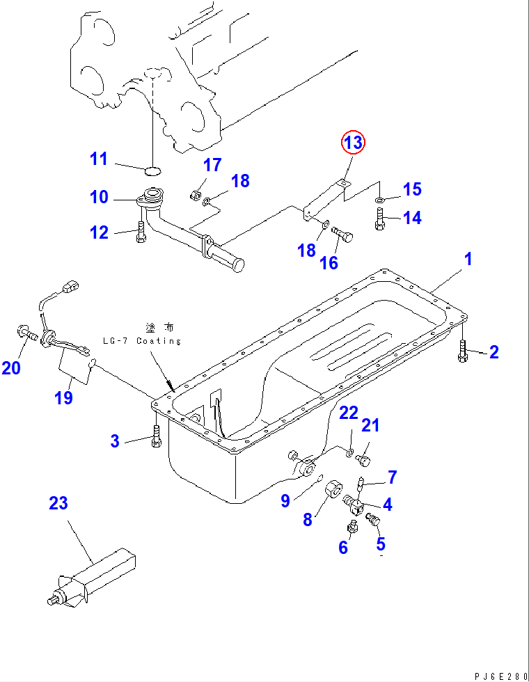 Diagram 6150-51-6340 BRACKET - Komatsu