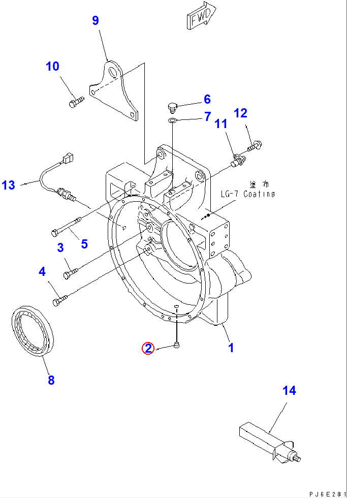 Diagram 07043-70211 PLUG - Komatsu